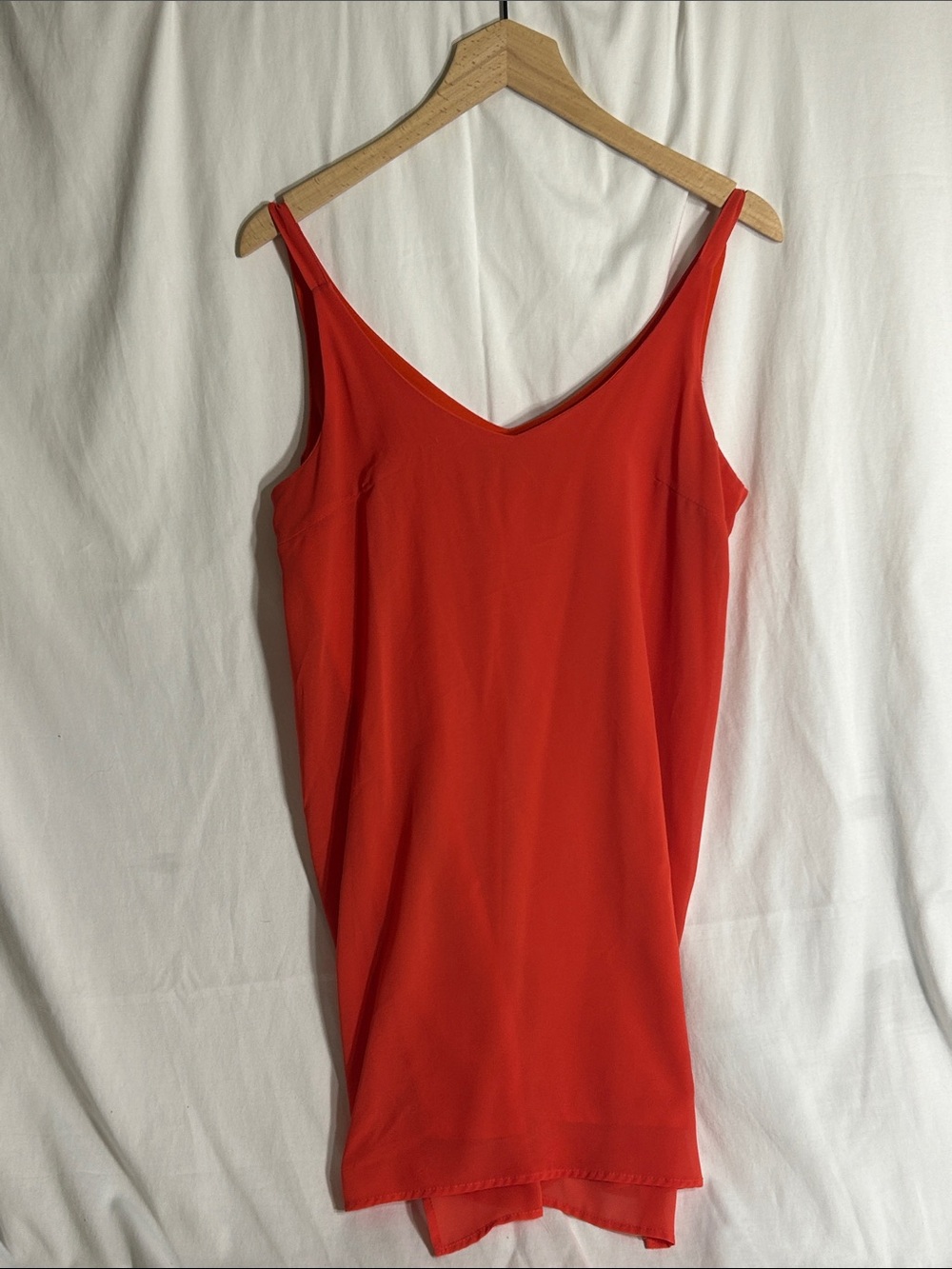 Fashion Union Bright Red V-Neck Slip Camisole